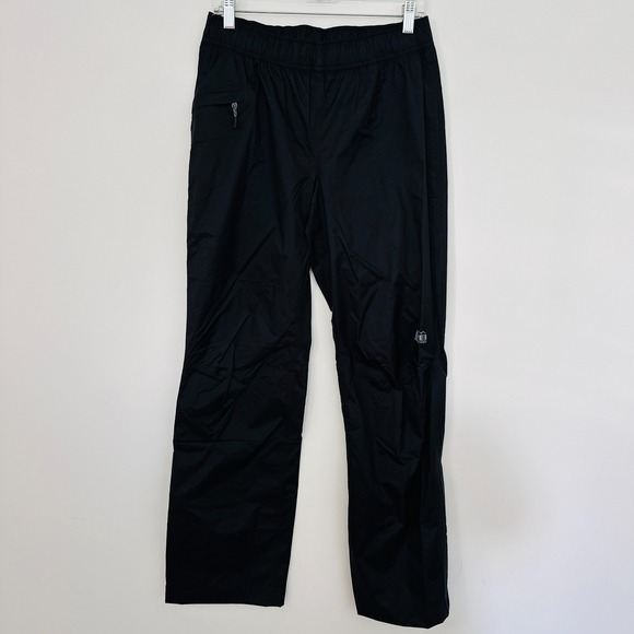 REI Co Op Pants Womens Small Black Essential Rain Waterproof Outdoor Gorpcore - Picture 1 of 11